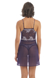 Lace Perfection Chemise Evening Blue